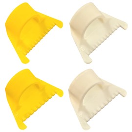 FXHDC-M 4Pc Edge Stitch Lock & Sewing Gauge Set, Mini Sewing Kit with Quilting Ruler Needle Gauge Seam Guide for Fabric Sewing Stitching Templates and DIY Sewing Tools (3mm/4mm)