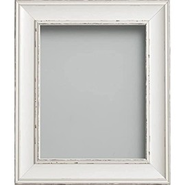 Frame Company Brooke White Photo Frame, 9x7 *Choice of Size* Fitted with Real Glass