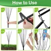 HEYTIMI 2 Pcs 12 Metal Wine Bottle Tree Garden Outside