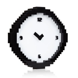 Mustard Pixel Time - Pixelated wall clock