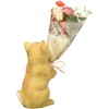 Maruwa Boeki 4208673-02 CT Mignon Bouquet Dog Figurine