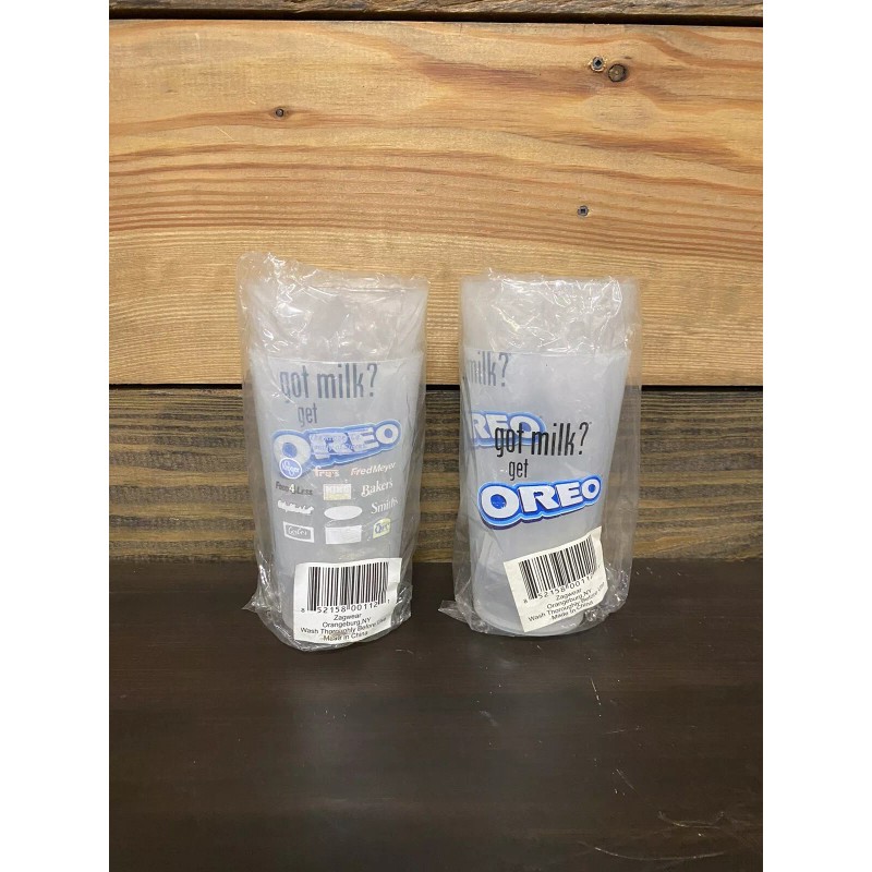 OREO “Got Milk?” Plastic Drinking Cups From Kroger - Set
