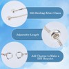 Beebeecraft 1 Box 2Pcs Sterling Silver Slider Chain Bracelet for