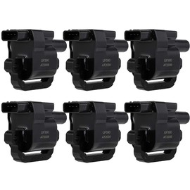 WHEELTECH Automotive Parts Pack of 6 Ignition Coil 2005-2007 for Land Rover for LR3 4.0 L OE Reference UF590