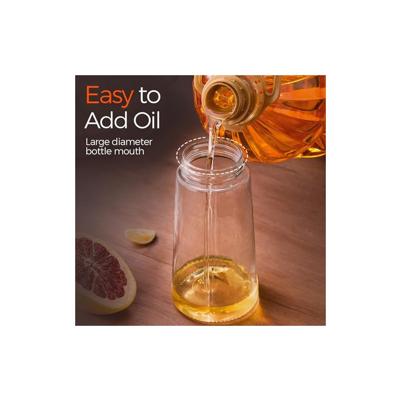 YARRAMATE 2-Pack Glass Olive Oil Sprayer - 16oz Multi-Purpose Dispenser