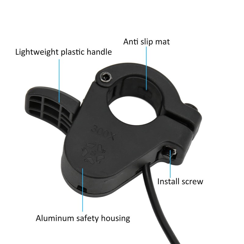 Alomejor Electric Bicycle Thumb Gas Bicycle 300X Speed Controller Accelerator