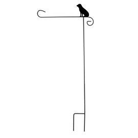 Briarwood Lane Wrought Iron Dog Garden Flag Stand 40" H
