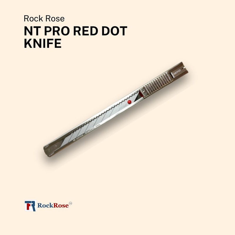 RockRose SVR-1 9mm Stainless Steel Utility Knife - Premium Precision