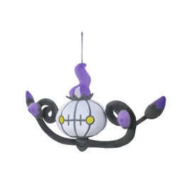 Sanei Boeki PP93 Pokémon All Star Collection Plush Toy, Chandelure, Size S, W 8.7 x D 3.9 x H 7.1 in (22 x 10 x 18 cm)