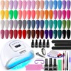JODSONE Gel Nail Polish Kit with UV Light 32 Color