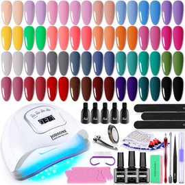 JODSONE Gel Nail Polish Kit with UV Light 32 Color Soak OFF Gel Nail Kit Base&Top Coat Gel Polish for DIY Manicure Lovers