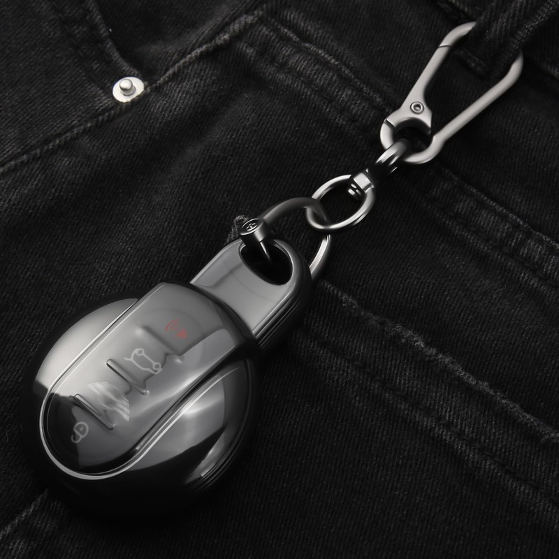8T69T 2-Pack for MINI Key Fob Cover with Keychain Accessories