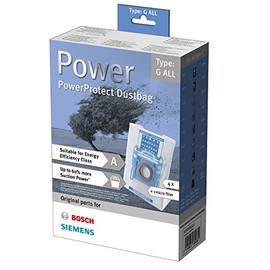 Bosch Original Manufacturer Produced Bosch Type G XXL/ G Extra-Large MegaFilt SMS Bags with 1 Filter, Pack of 4