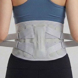 HICKIES Double Compression 5-Layer Support Lumbar Waist Brace for Posture Correction Home Care Band A1 L Size