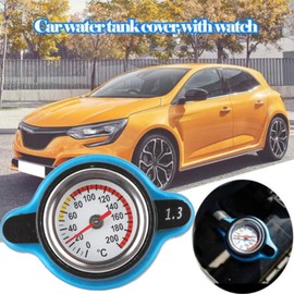 ciciglow Thermostatic Radiator Cap, Excellent Sealing Water Tank Cover Leakproof with Temperature Gauge Radiator Cover Adjusting the Radiator Pressure(1.3 bar)