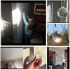 Adwikoso 4Pcs 40mm Crystal Ball Prism Pendant Glass Chandelier Hanging