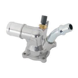 KarParts360 For Jeep Cherokee 2014-2021 Thermostat Housing | 195 Degrees Opening Temperature Rating | Blade Terminal Type | 2.4L | 2-Prong Terminals | Male Terminal | Replacement For 5047861AA