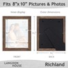 Langdon House 8x10 Picture Frames (Rustic Brown, 6 Pack) Traditional