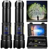 Sigoobal Sigoobal Rechargeable Flashlight, 2 Pack 900000 High Lumens Super Bright Flash Light, 7 Modes with COB Work Light, IPX6 Waterproof, Powerful Handheld LED Flashlights for Camping, Hiking