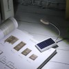 Flexible Arm Solar USB 3LED Clip On Lamp for Bedroom