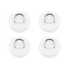 4 pezzi di toppe in PVC con anello D in