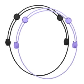 PATIKIL Crop Tuck Band, 2pcs Elastic Adjustable Waist Crop Tuck Tool for Tucking T-Shirts Sweater Hoodie Transform Your Top Style Clothing Decoration, Black, Purple (XL Size)