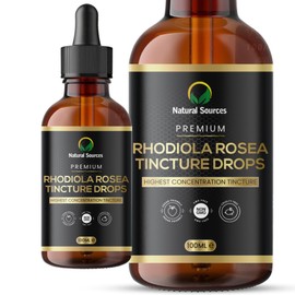 Active Rhodiola Rosea Tincture Drops - Fresh Whole Plant Extract = 100 Servings - A More Effective and Natural Way to Boost Your Health - Rhodiola Rosea Extract - GMDP Certified, Vegan & UK Produced