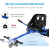 Hoverboard Seat Attachment 265lbs Capacity, 25"-33.3" Adjustable Length Hover Board