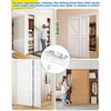 IWIWE Adjustable Sliding Closet Door Floor Guides with Carpet Risers