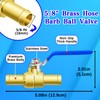 Brass 3/4" In-Line Heater Hose Shut Off Valve Kit -