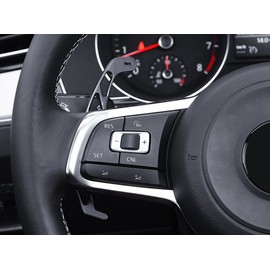 HIGH FLYING Steering Wheel Shift Paddles Shifters Replacement Kit BLACK For VW Volkswagen Golf MK7 GTI, GTD, GTE, R, R-line, Scirocco, Passat B8, Polo 6C 2014-2021