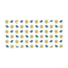 CafePress Blue Birds and Yellow Flowers Aluminum License Plate, Front License Plate, Vanity Tag
