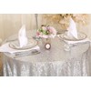 Eternal Beauty 122cm (48 inch) Round Sequin Tablecloth Wedding Party