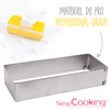 ScrapCooking 1916 Stainless Steel Rectangular Baking Tin Extendable from 25