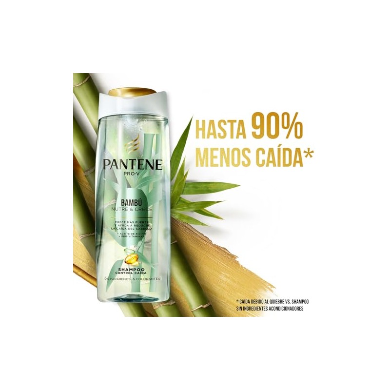 Pantene Pro-V Shampoo Control Caída Bambú Nutre & Crece 400