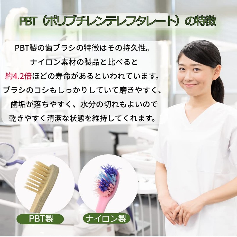 ESTCO. オーガニック竹歯ブラシ バンブー 竹 歯ブラシ エコ ヘッド小さめ 竹歯ブラシ 5本セット