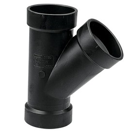 NIBCO Fig No U5810, 2 in. ABS DWV 45 Degree Wye Hub x Hub, Solvent Weld