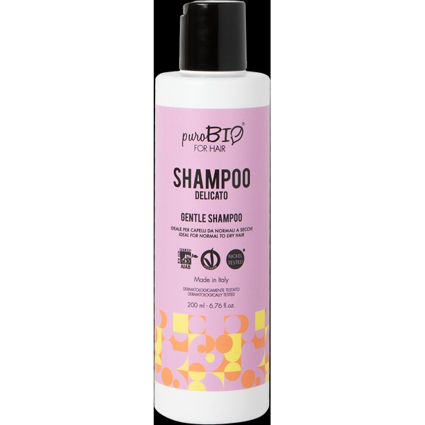 puroBIO Cosmetics FOR HAIR Gentle Shampoo, 200 ml