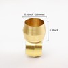 Quickun Brass Compression Fitting Ferrule Sleeve, 5/32" Tube OD (Pack