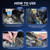 DikTalk AC Schrader Valve Core Removal Tool,60pcs Air Condition Schrader