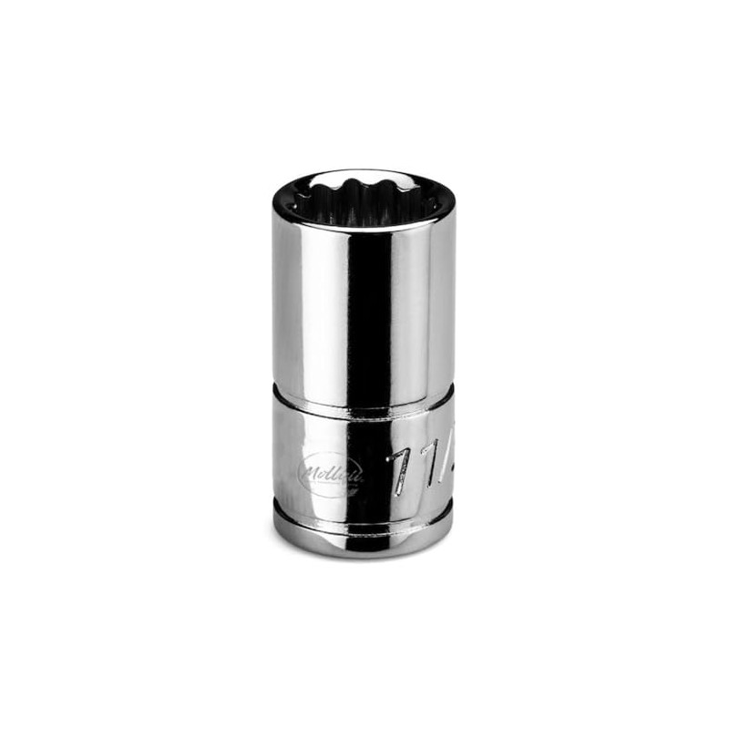 1/4 in Drive 11/32 in 12-Point SAE Shallow Socket, Mfr: