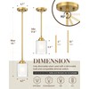 TENGXIN Modern Pendant Light,Brushed Gold Modern Pendant Light for Kitchen