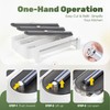 Quasziwa Aluminum Foil & Plastic Wrap Dispenser with Cutter -