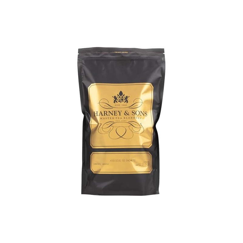 Harney & Sons Hibiscus Tea, 50ct Sachet Bag