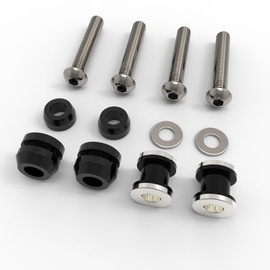 Lexoro Quick Release Detachable Sissy Bar Luggage Rack Docking Hardware Kit, Fits 2015-2020 Harley Street XG500 & XG750 (Black)