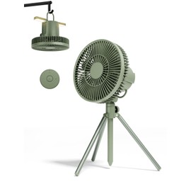 Camping Fan, 10000mAh Rechargeable Tent Fan with Remote Control