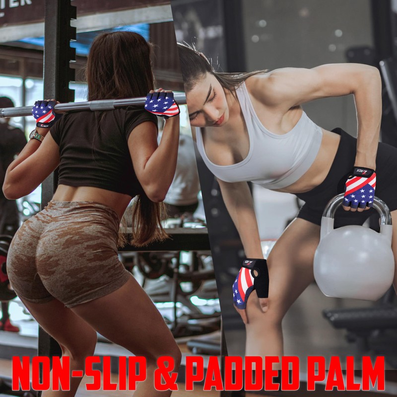 ZRIX Gym Gloves (USA-Flag, Medium)