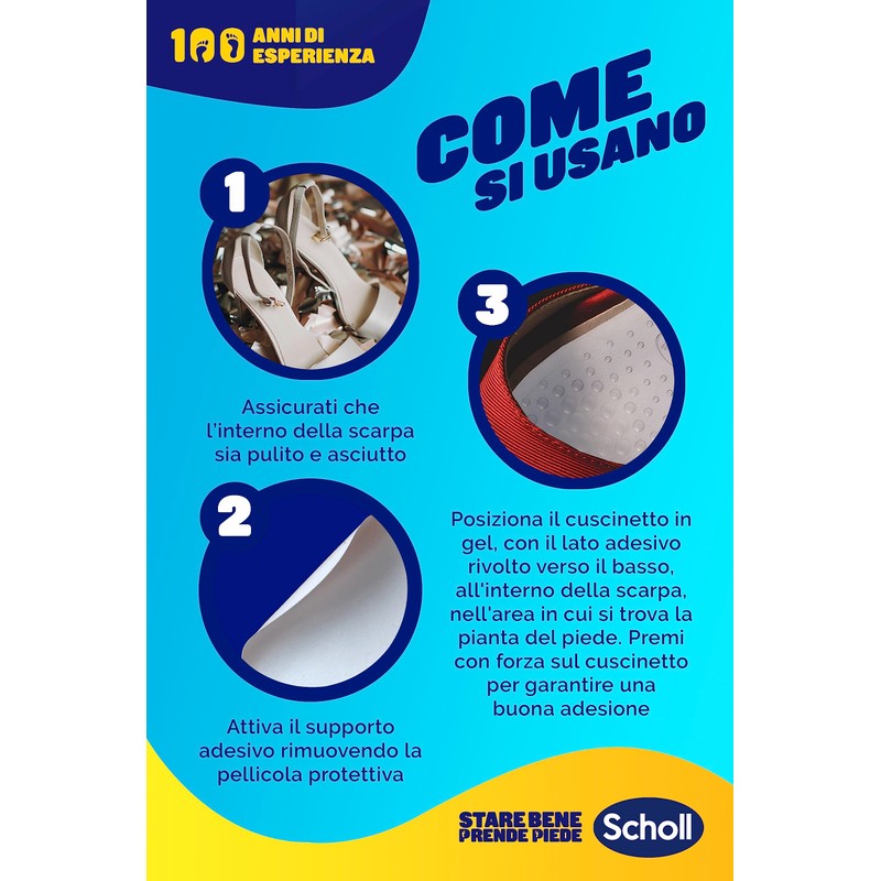 Scholl Party Feet Ultra Slim Gel Plant Support - Clear