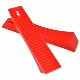 heizi Barbell Plate Replacement Jack Wedge Set of 2 Deadlift Stopper with Hanging Hooks (Red)