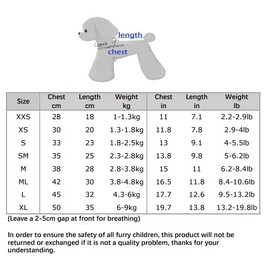 TaniWina - Disfraz de mascota para perros pequeños (base blanca azul oscuro)